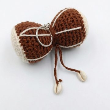 Crochet Damru Keychain Pattern