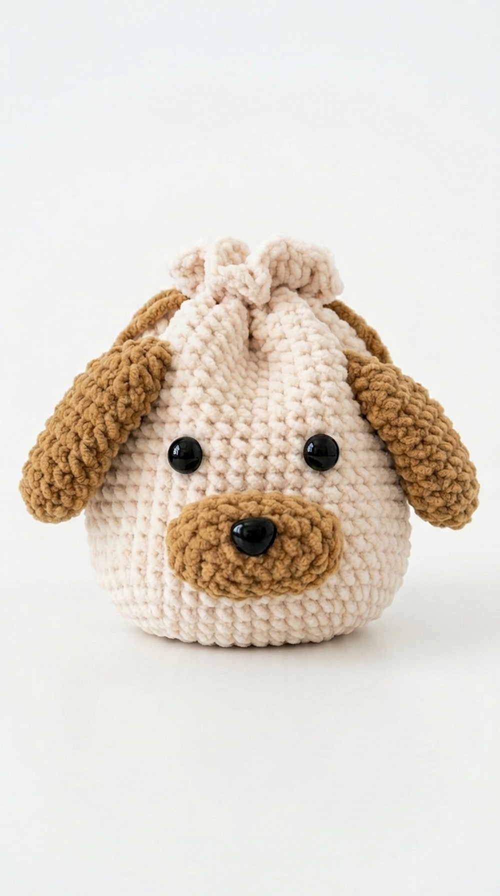 Crochet Dog Drawstring Bag Pattern