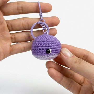 Crochet Whale Keychain Pattern