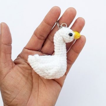 Crochet Duck Keychain Pattern