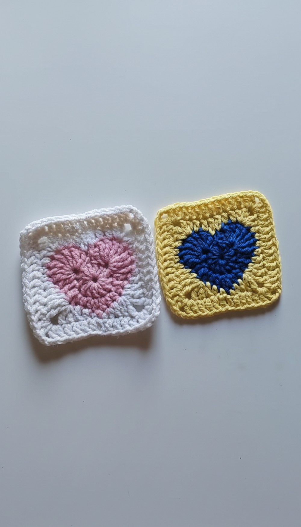 Crochet Heart Granny Square Pattern