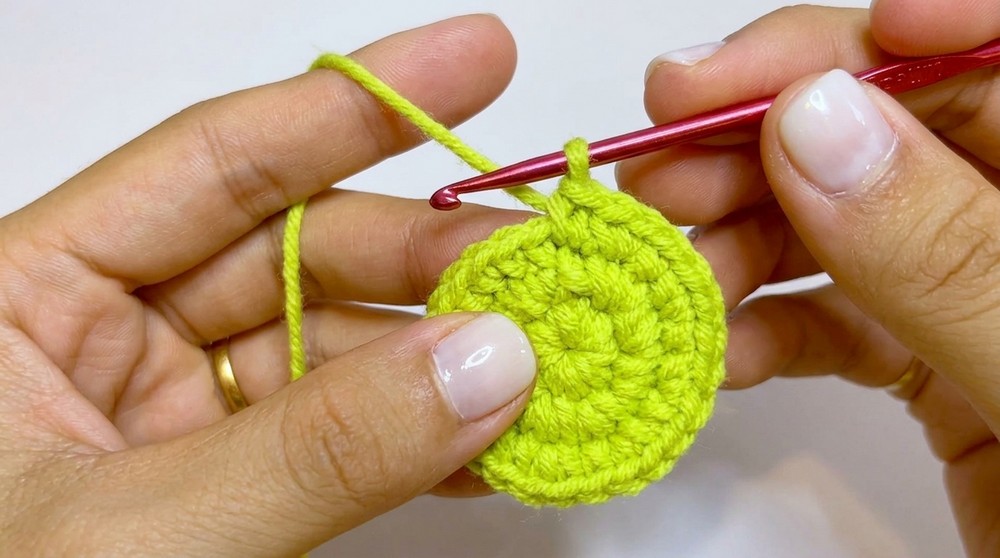Crochet Sunflower Bag Charm