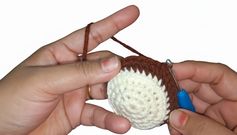 Crochet Damru Keychain Pattern