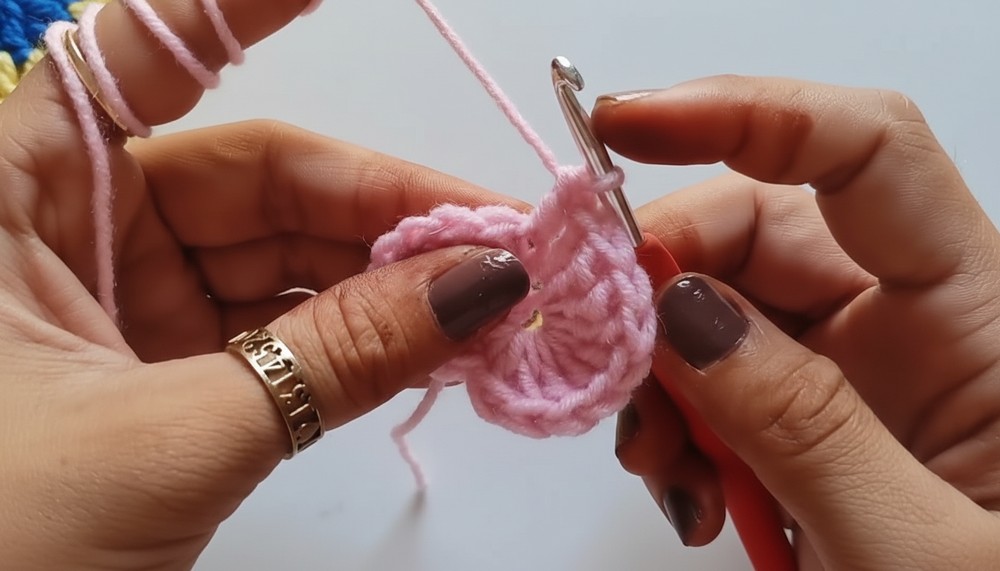 Crochet Heart Granny Square Pattern