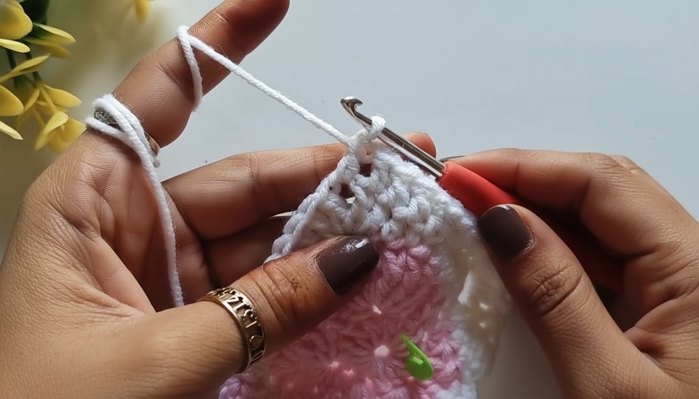 Crochet Heart Granny Square Pattern