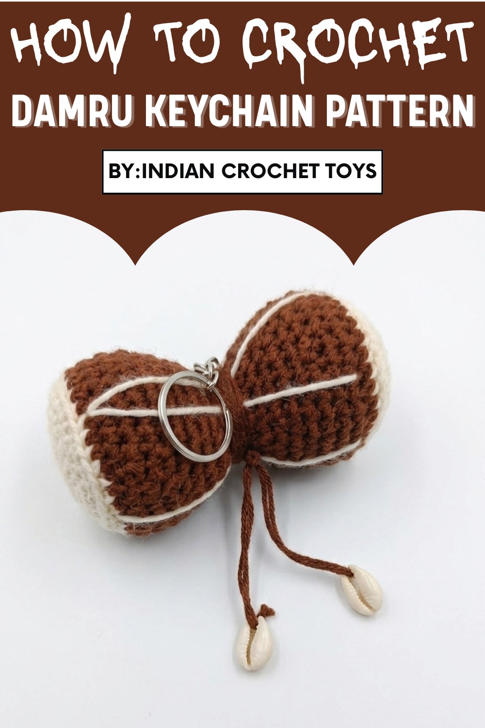Crochet Damru Keychain Pattern