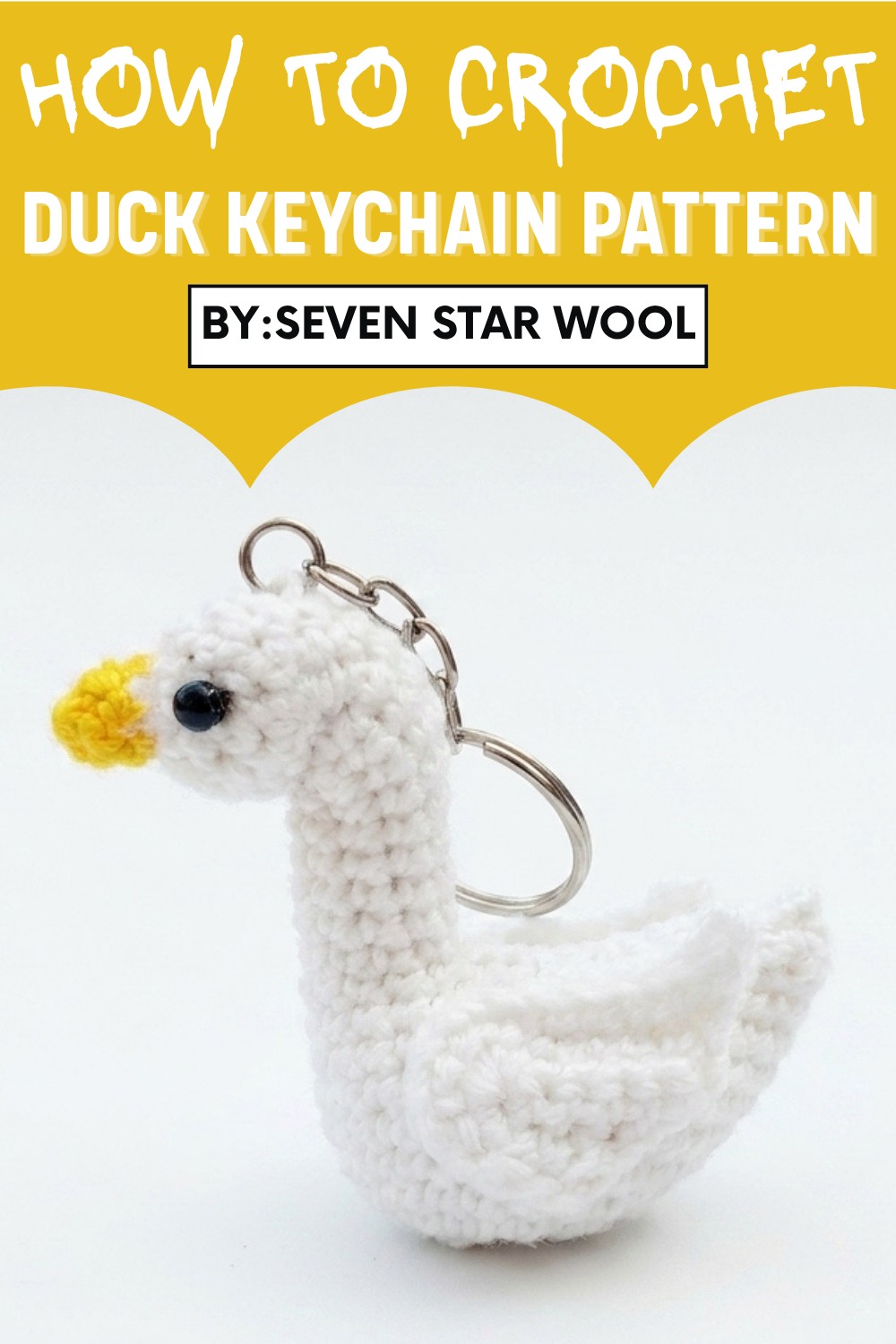 Crochet Duck Keychain Pattern