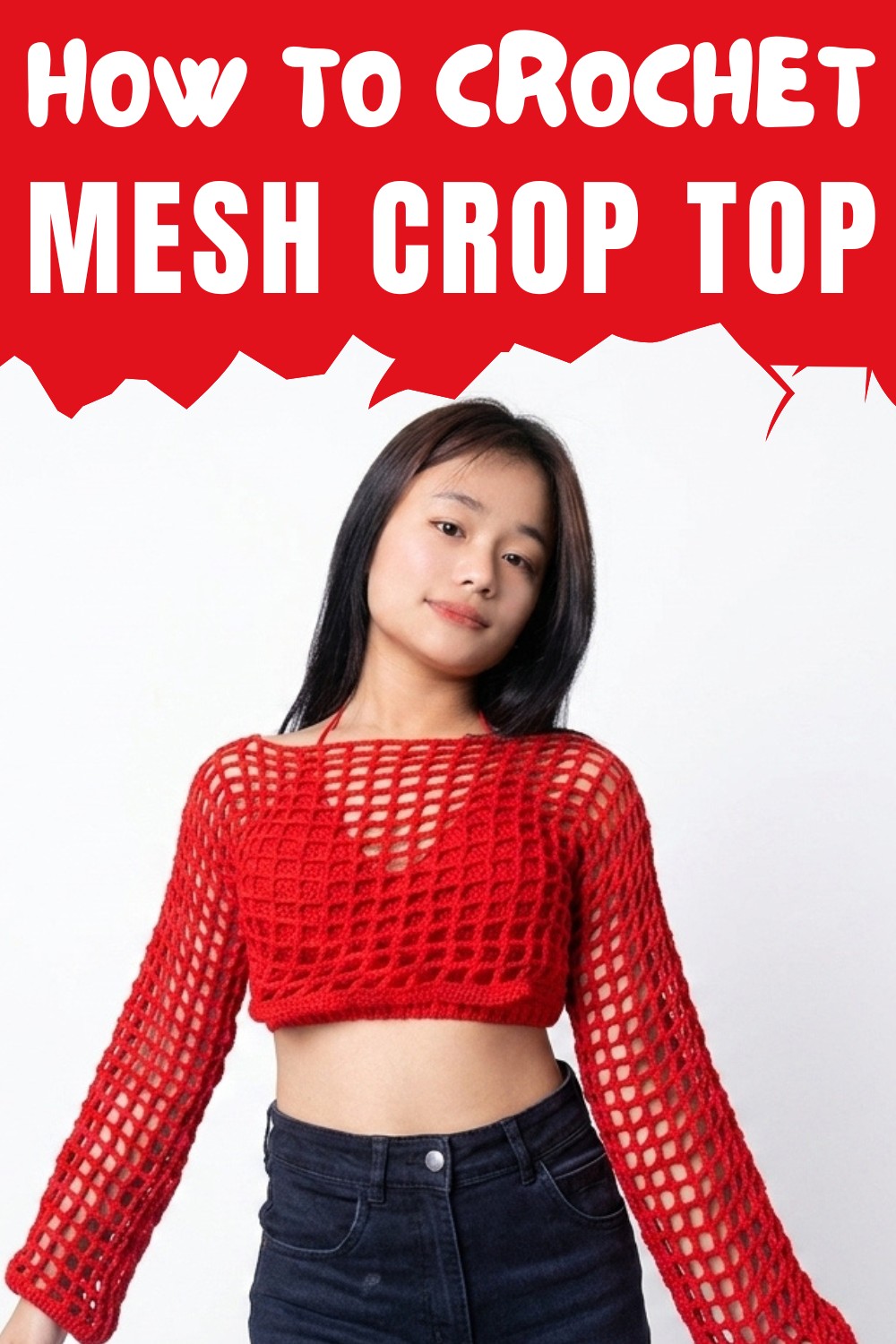 Crochet Mesh Crop Top Pattern