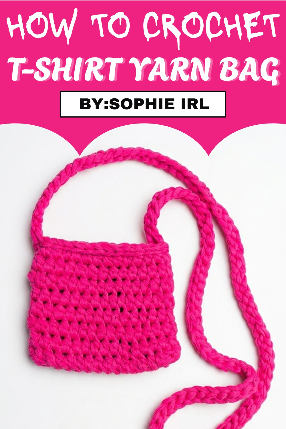 Crochet T-shirt Yarn Bag Pattern
