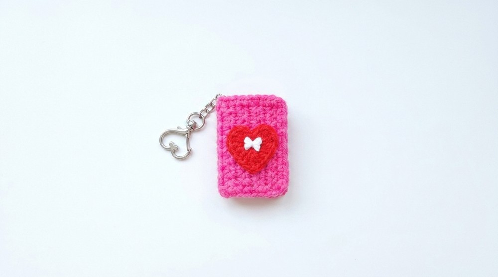 Crochet Book Keychain Pattern
