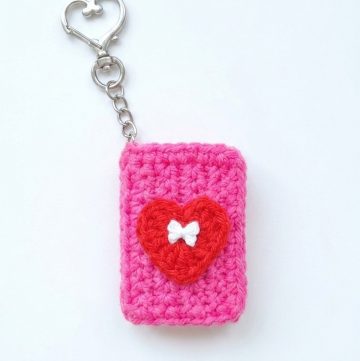 Crochet Book Keychain Pattern