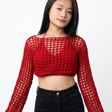 Crochet Mesh Crop Top Pattern