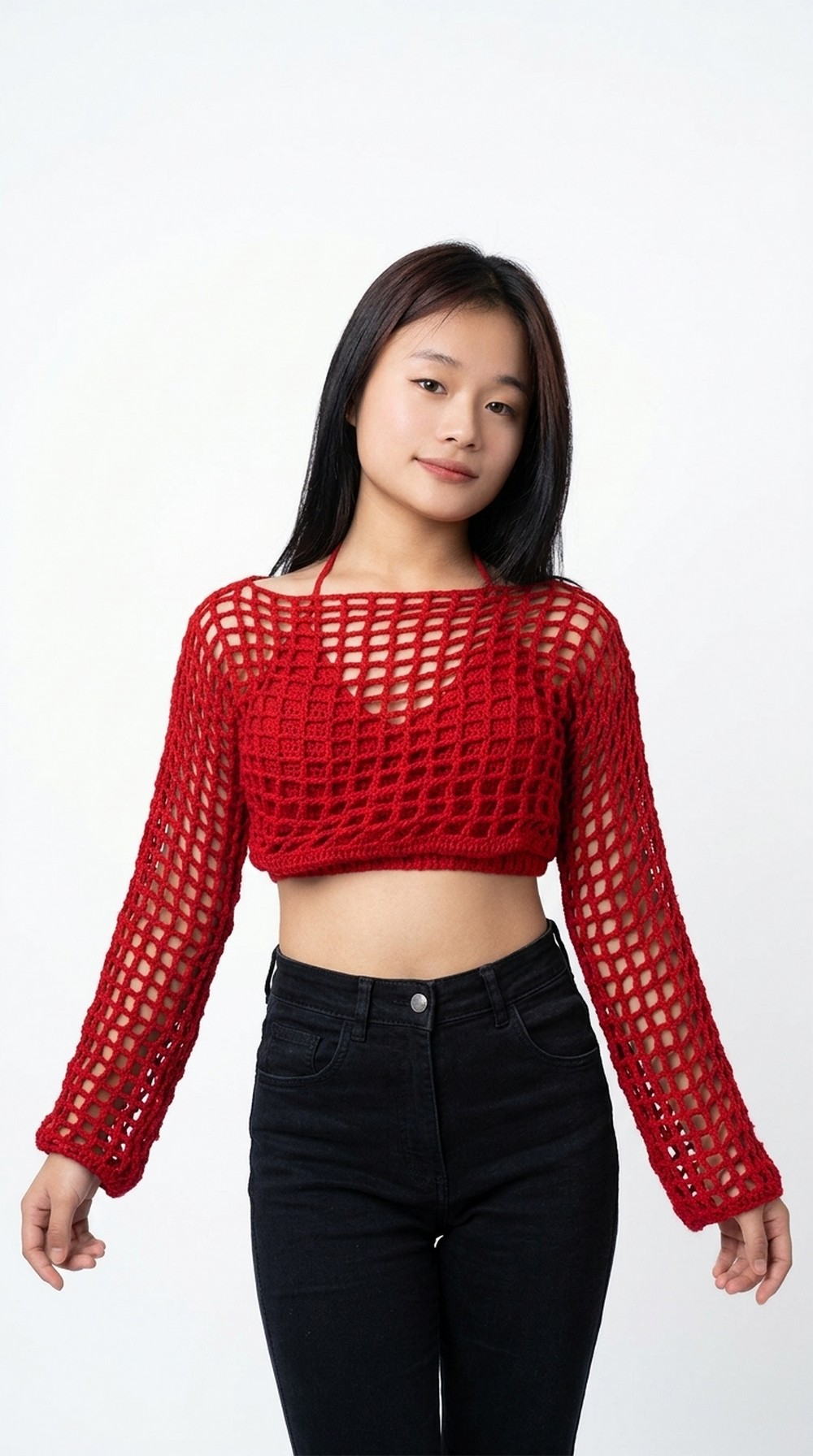 Crochet Mesh Crop Top Pattern