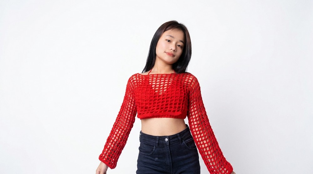 Crochet Mesh Crop Top Pattern