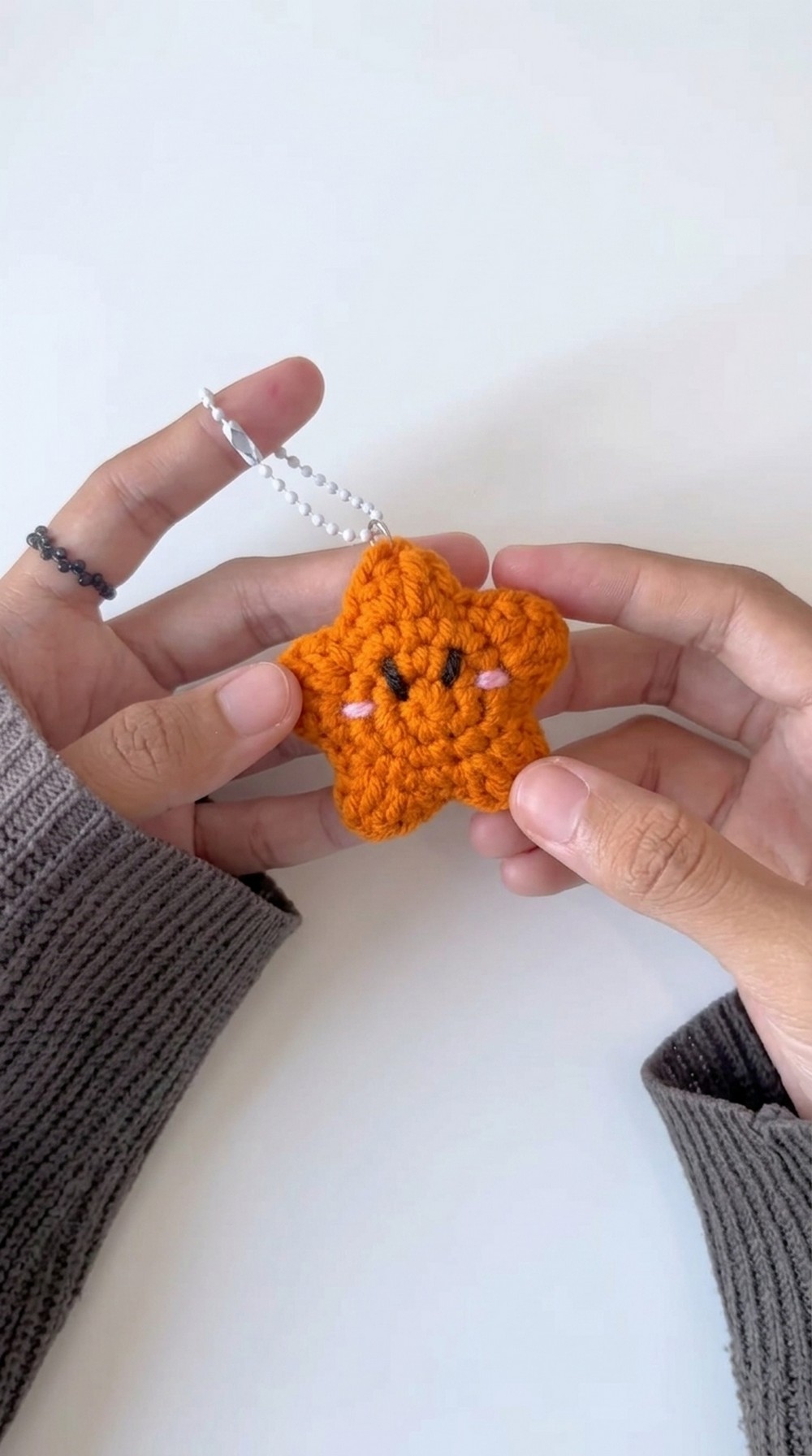 Crochet Star Keychain Pattern