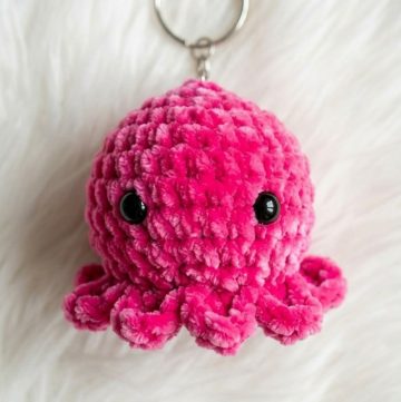 Crochet Octopus Keychain Pattern