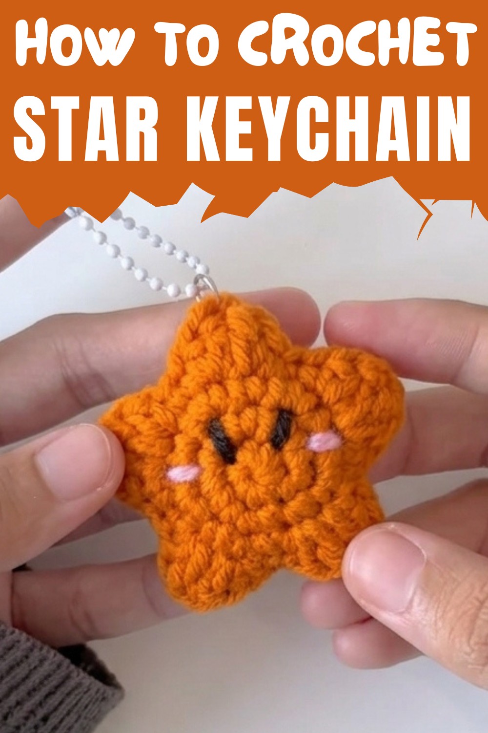 Crochet Star Keychain Pattern